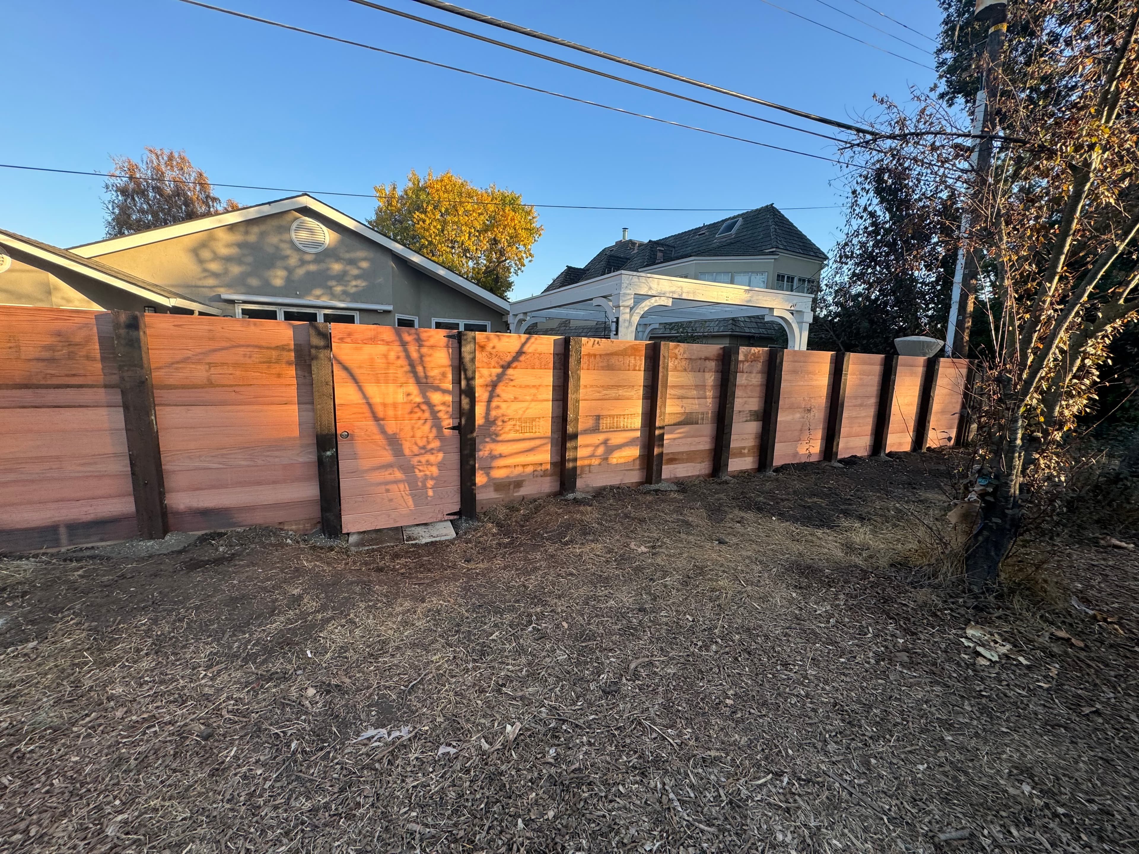 6' Horizontal Lap Gate Rear