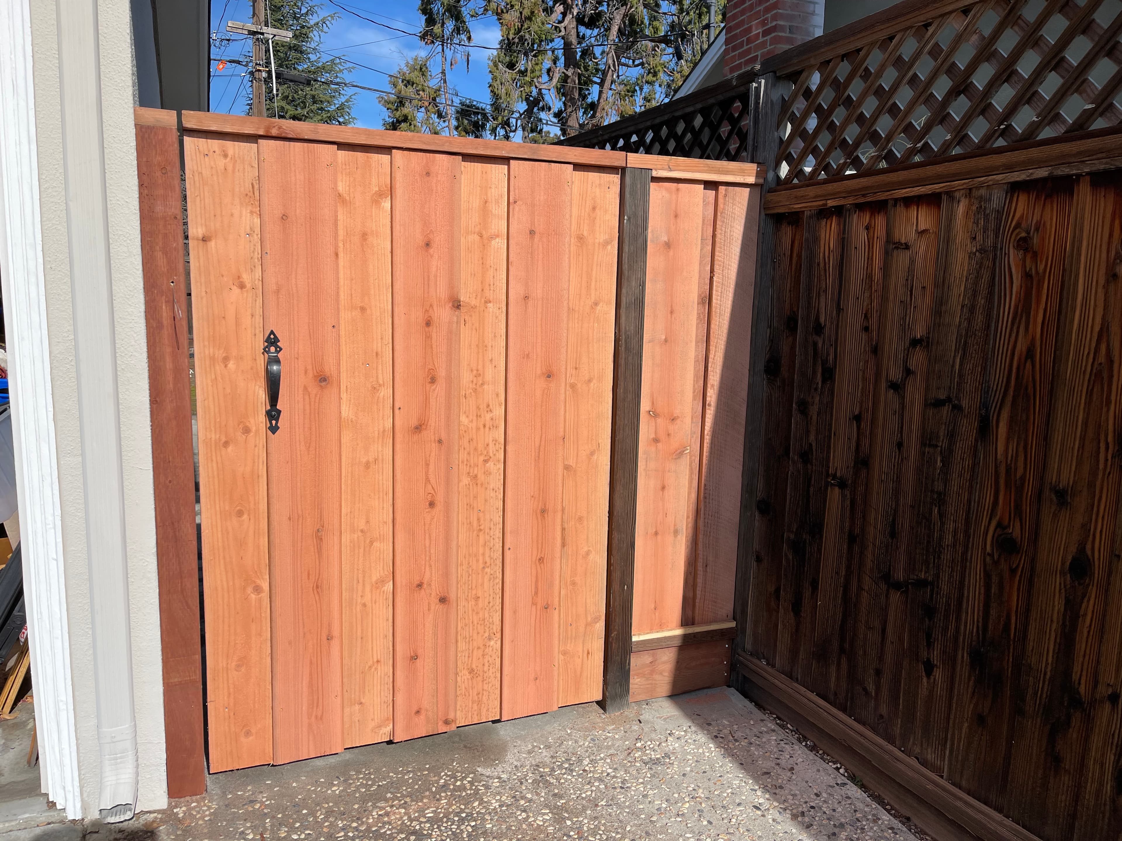 Gate Board On Board 2x4 On Top Front