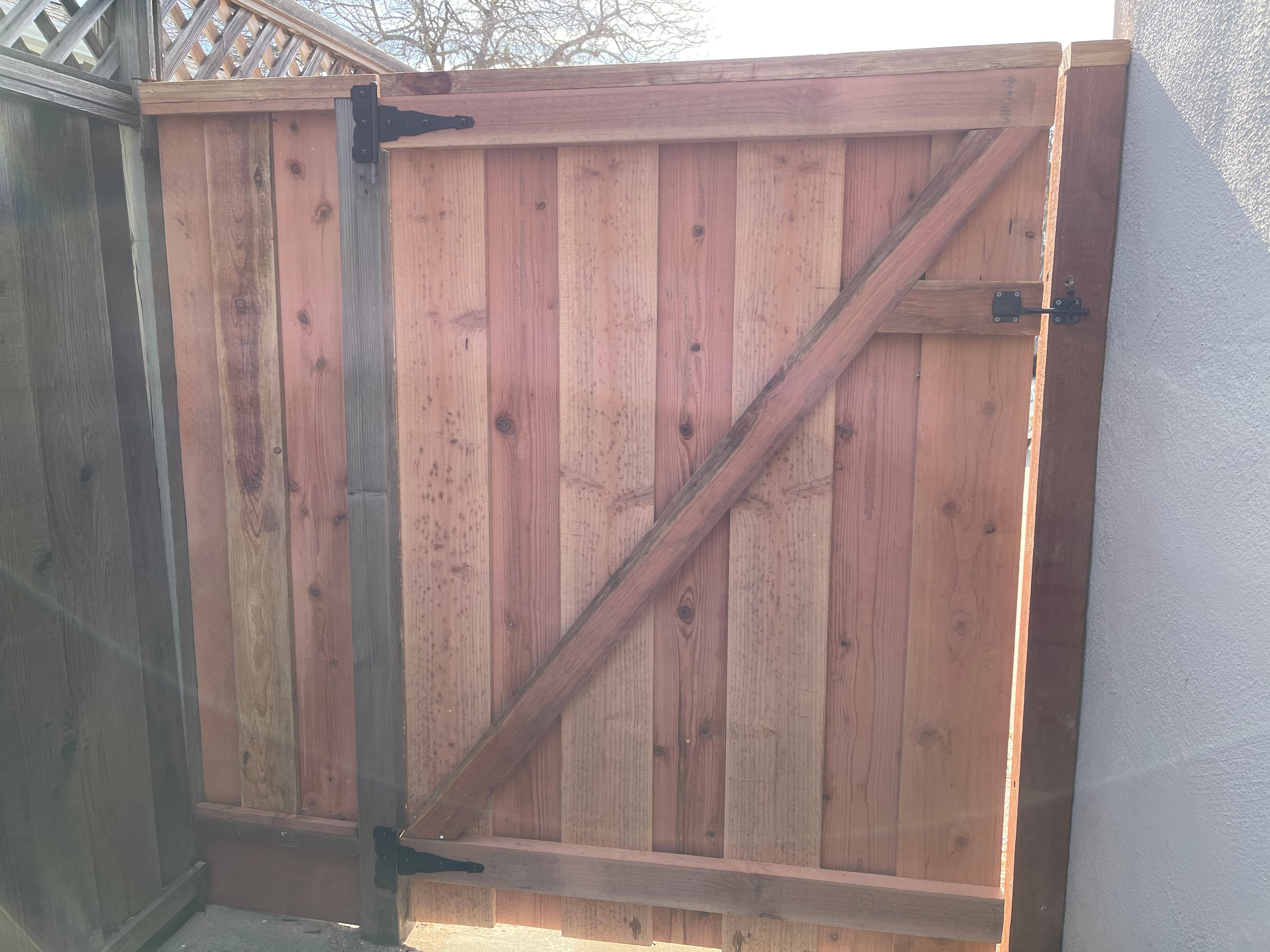 Gate Board On Board 2x4 On Top Rear