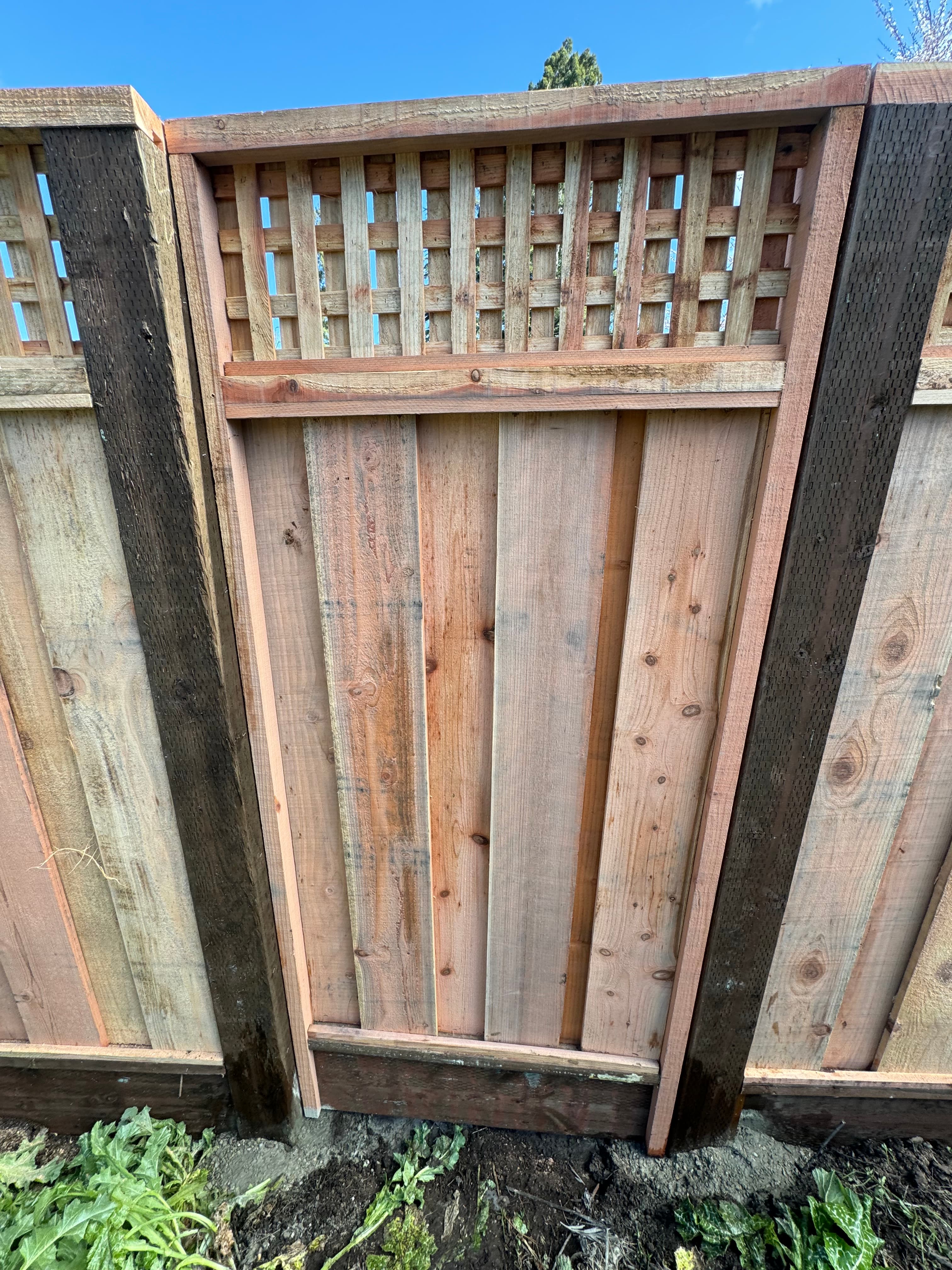 Gate 6'+1' Triple Square Front To Match Fence