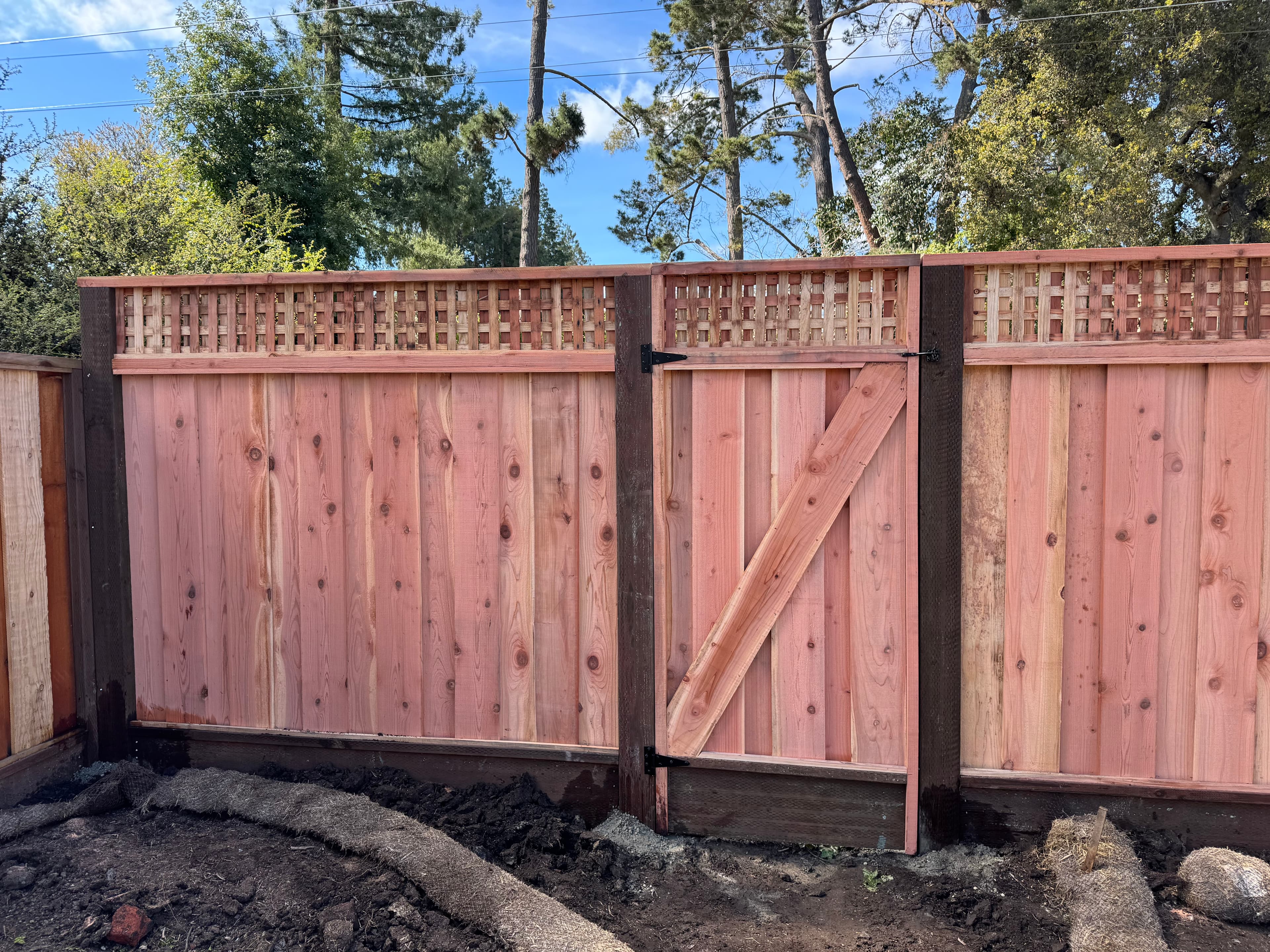 Gate 6'+1' Triple Square Rear To Match Fence