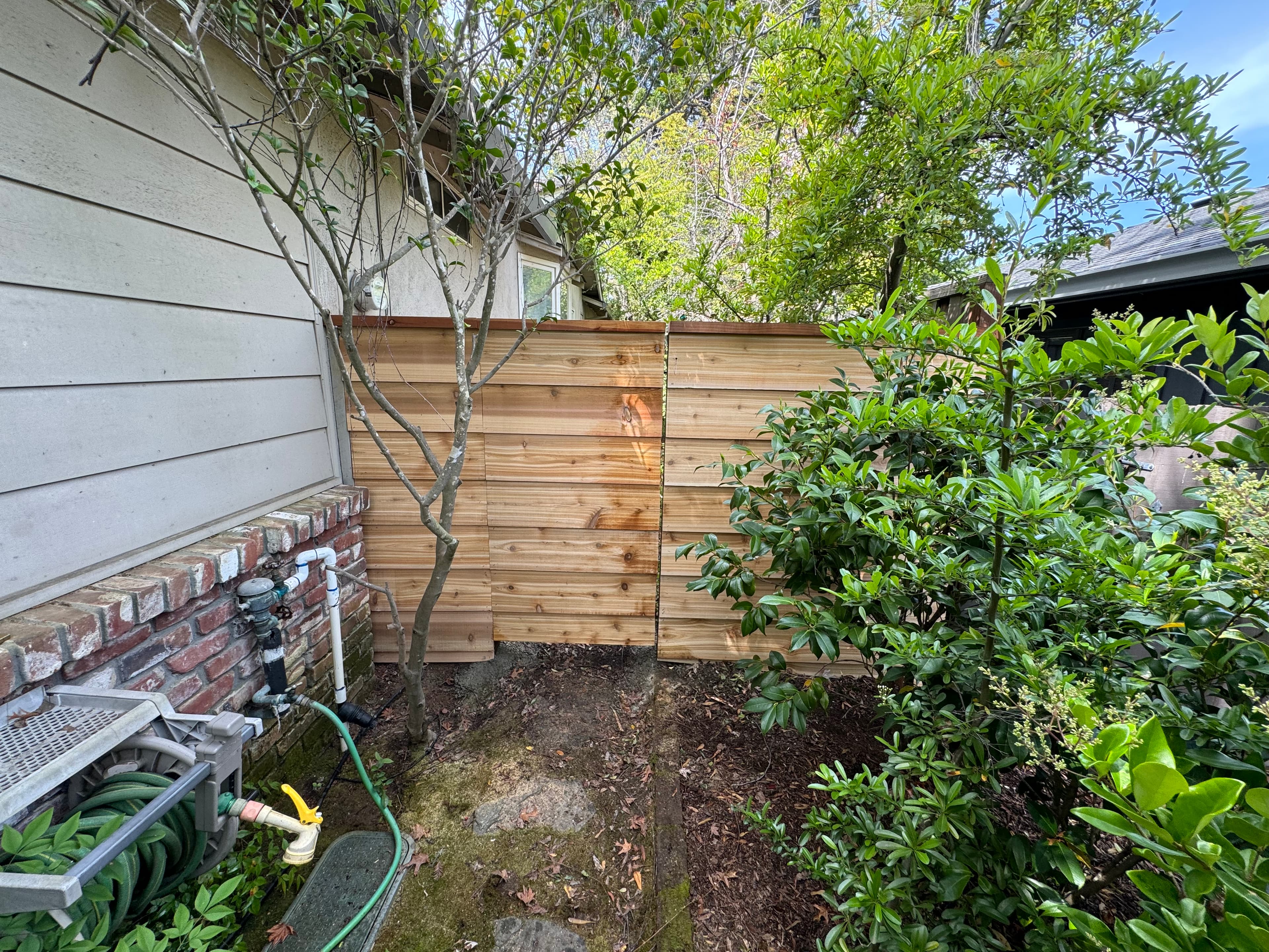 Horizontal Cedar Siding Gate 2