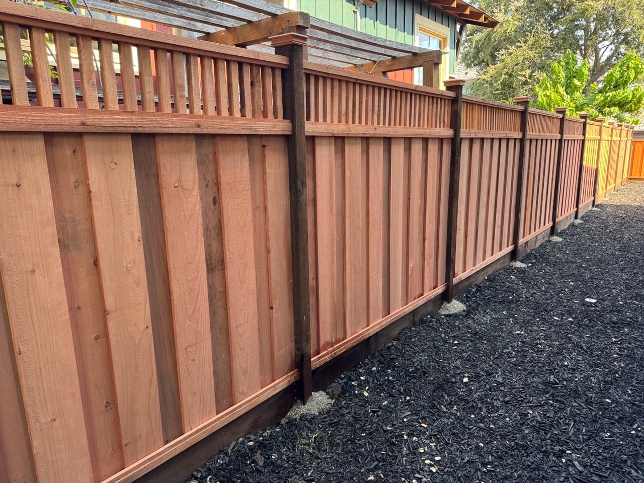 6'+1' 2x2 Piano Key In Construction Heart Rough Redwood